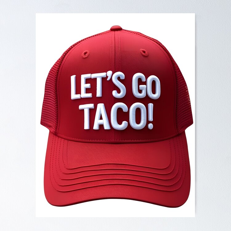 Let's Go Taco! Red Hat Sticker