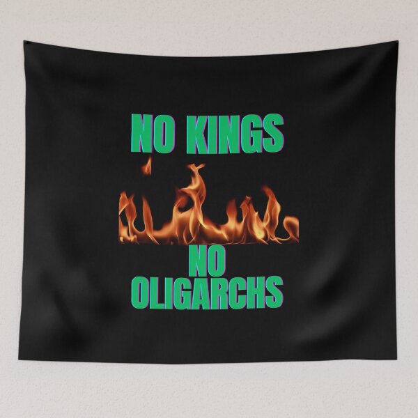 Item preview, no kings no oligarchs designed and sold by TEEJAMBOREE.