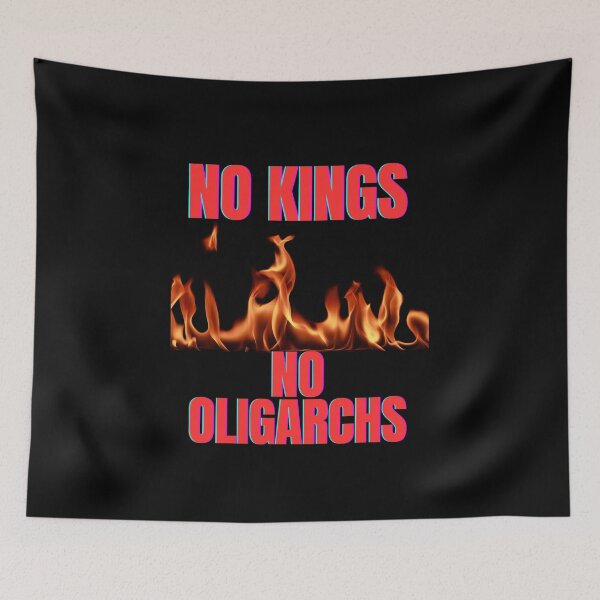 Item preview, no kings no oligarchs designed and sold by TEEJAMBOREE.
