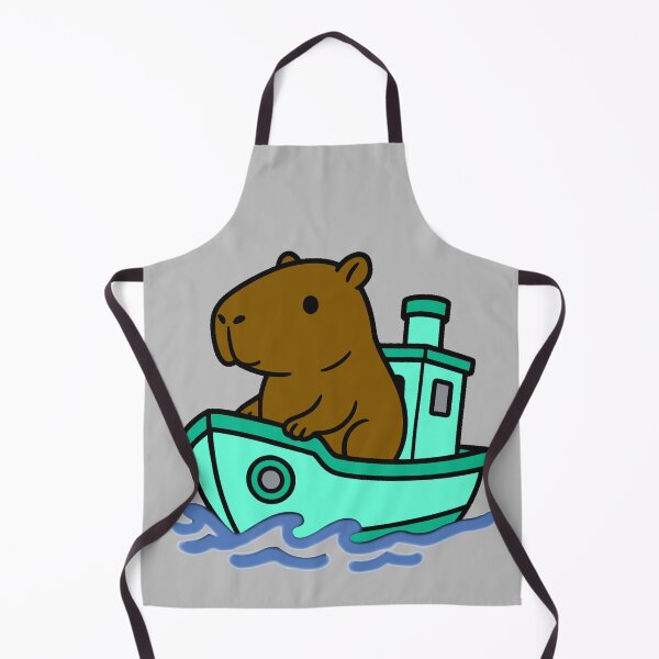 Item preview, Capybara Tug Boat - Teal designed and sold by AngelMiette.