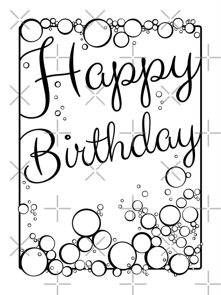 Thumbnail 2 of 2, Greeting Card, Bubbly Happy Birthday designed and sold by MaijaR.