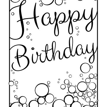 Artwork thumbnail, Bubbly Happy Birthday by MaijaR