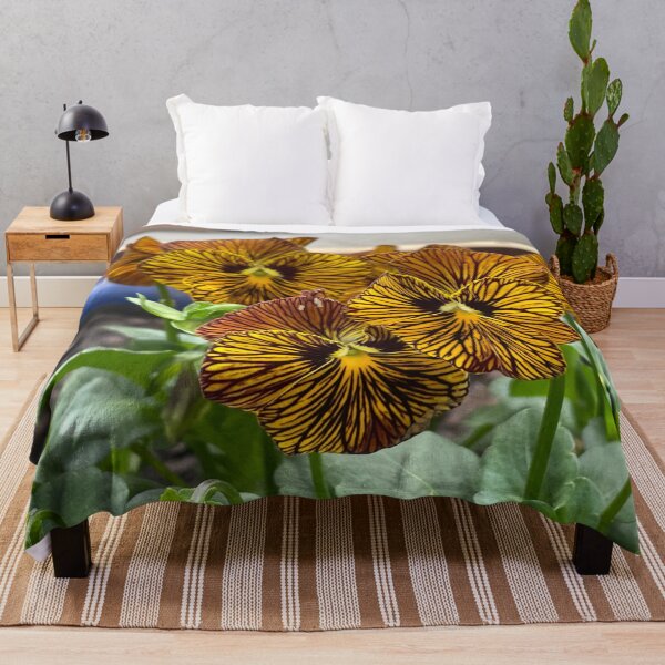 Item preview, Dark striped pansies designed and sold by greentiger1.