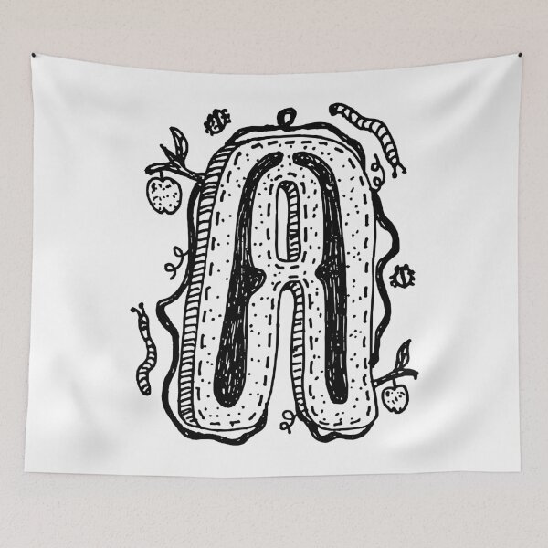Item preview, Capital Letter A Doodle Art Drawing designed and sold by ArtNoveltee.