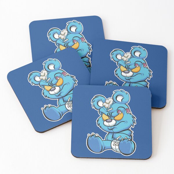 Item preview, Angry blue teddy bear designed and sold by MerlinWear.