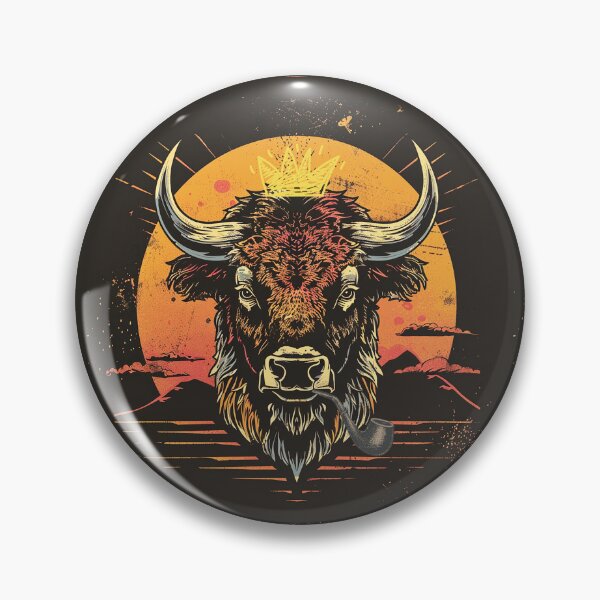 Item preview, Buffalo King Sunset designed and sold by TeesAndSass.