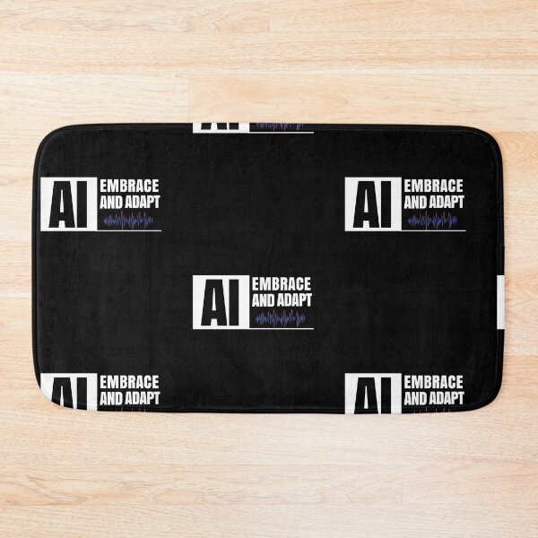Item preview, AI Embrace and Adapt – Futuristic Tech Quote Design designed and sold by Tyler-ai.