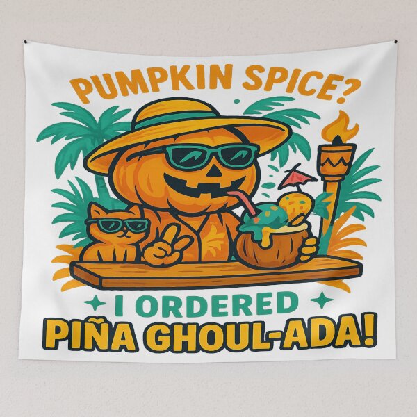 Item preview, Piña Ghoul-ada Vibes: A Spooky Summerween Sip! designed and sold by Rajasekar.