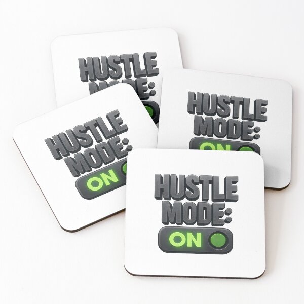 Item preview, Hustle Mode On 3D Motivational Switch Design designed and sold by WolfPixelRo.