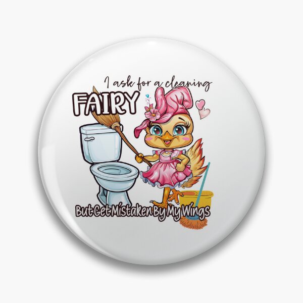 Item preview, Funny Cleaning Fairy Duck - Cute Cartoon Quote Gift for Clean Freaks designed and sold by sornchai4917.