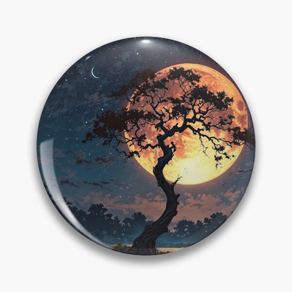 Item preview, Tree and Moon  designed and sold by Robertworkshop.