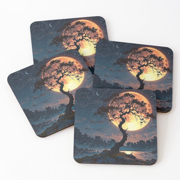 Item preview, Tree and Moon  designed and sold by Robertworkshop.