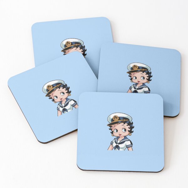 Item preview, Betty Boop as a Marine designed and sold by MyDigitalStickerbook.