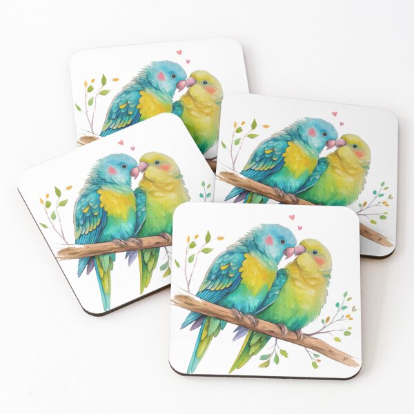 Item preview, Love birds 1 designed and sold by Anas Arts.