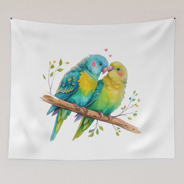 Item preview, Love birds 1 designed and sold by Anas Arts.