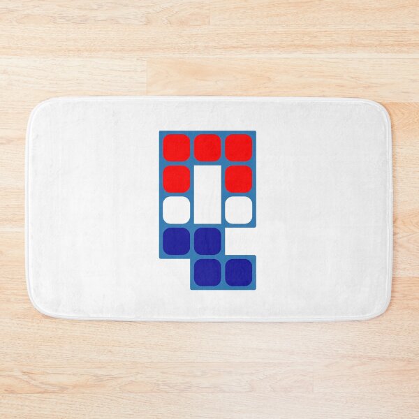 Item preview, Red Blue Q letter 17 designed and sold by monpetitbijou.