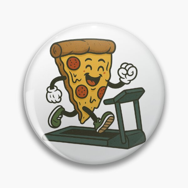 Artikelvorschau, Pizza auf dem Laufband laufen entworfen und verkauft von IllustrifyArts.