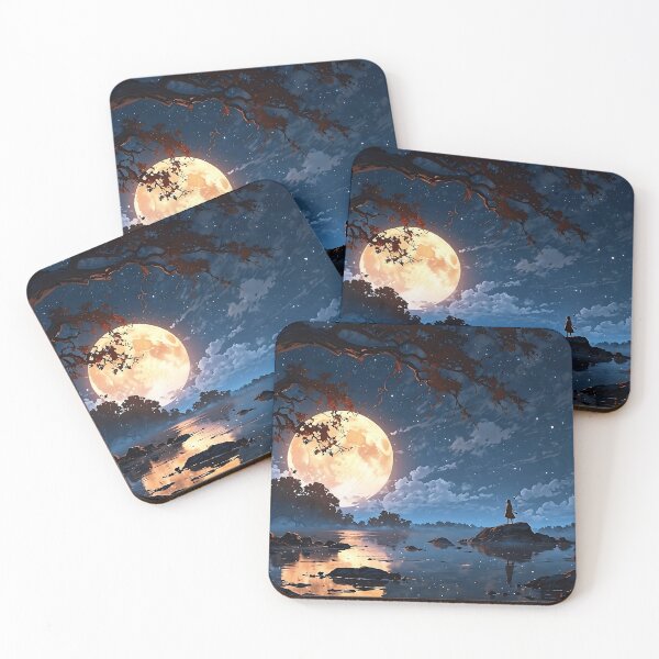 Item preview, Moon rising on the River  designed and sold by Robertworkshop.