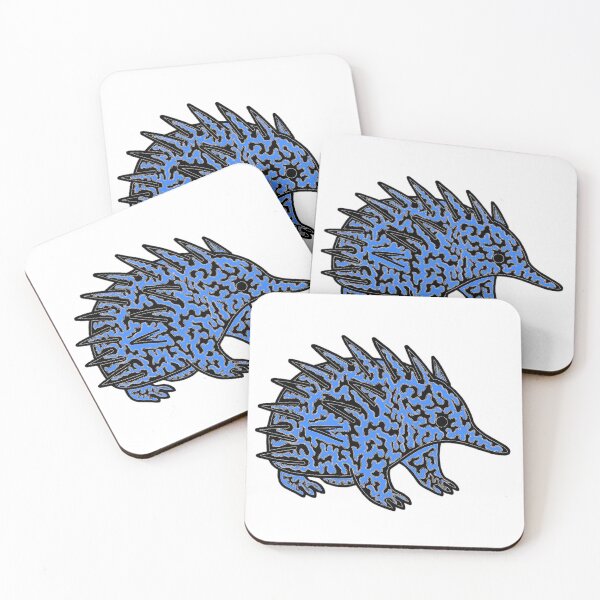 Item preview, Echidna in blue designed and sold by CazDPhotos.