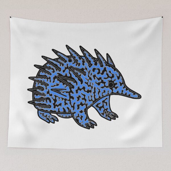 Item preview, Echidna in blue designed and sold by CazDPhotos.