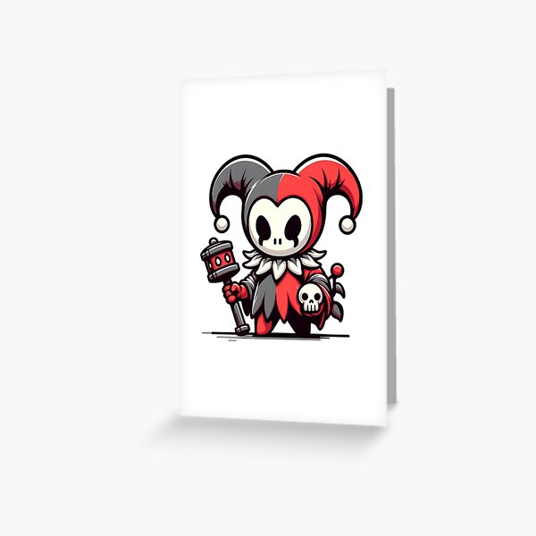 Item preview, Grim Jester Creepy Art designed and sold by LevelUp-GoodVibes.