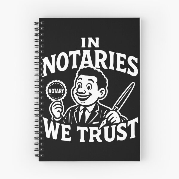Item preview, In Notaries We Trust - Retro Notary Seal Design designed and sold by NotaryLife.