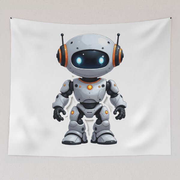 Item preview, Futuristic Robot V2 | Playful AI Sci-Fi Digital Art designed and sold by nhk999.