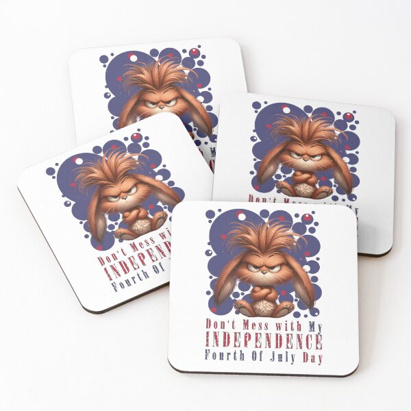 Item preview, Defiant Bunny (01): Fourth of July Independence Day designed and sold by Bearded Jester Designs.