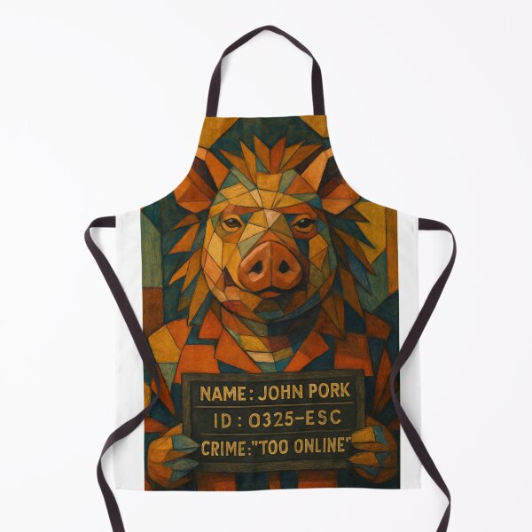Item preview, CUBIST JOHN PORK MUGSHOT designed and sold by SbrenArt.