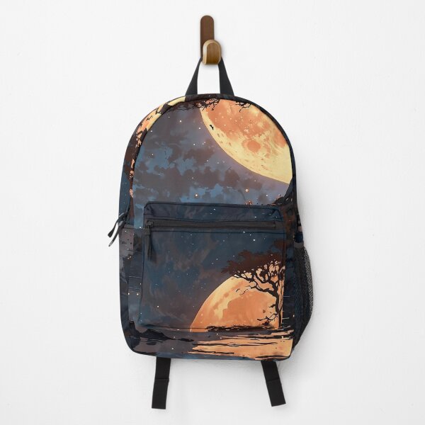 Item preview, Moon rising behind the tree of life designed and sold by Robertworkshop.