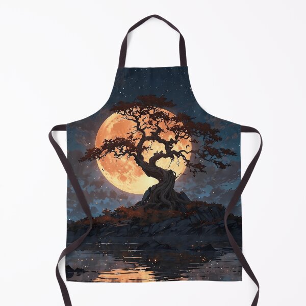 Item preview, Moon rising behind the tree of life designed and sold by Robertworkshop.