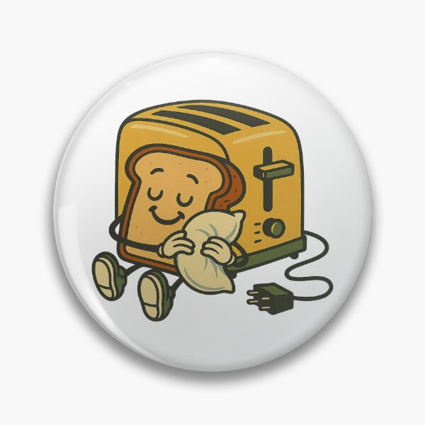 Artikelvorschau, Schläfriger Toast mit Toaster entworfen und verkauft von IllustrifyArts.