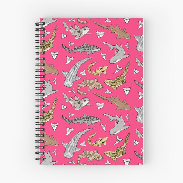 Item preview, Shark Pattern (pink background) designed and sold by sharkbait83.