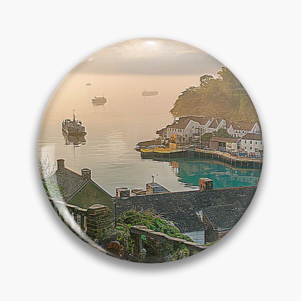 Item preview,   Picturesque Coastal Town with Scenic Bay View designed and sold by AnimalAirtistry.