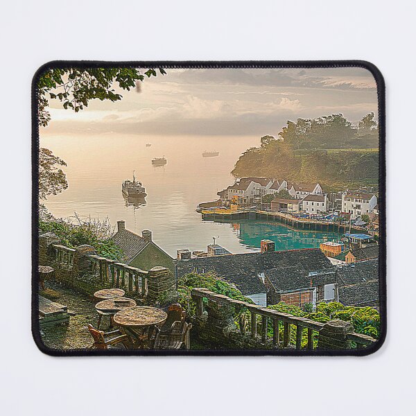 Item preview,   Picturesque Coastal Town with Scenic Bay View designed and sold by AnimalAirtistry.