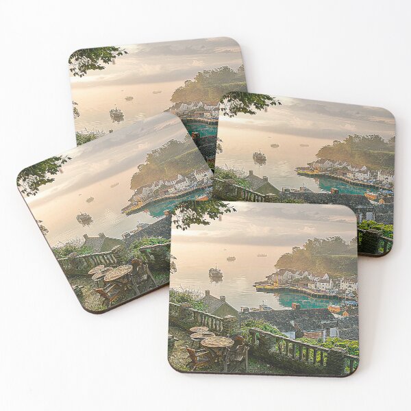 Item preview,   Picturesque Coastal Town with Scenic Bay View designed and sold by AnimalAirtistry.