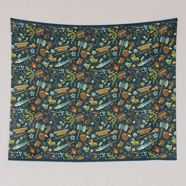 Item preview, Love Board Game RPG Pattern by Tobe Fonseca designed and sold by Tobe Fonseca®.