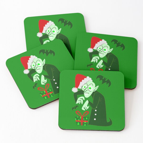 Item preview, nightmare christmas vampire santa nosferatu green designed and sold by Gossip Rag.