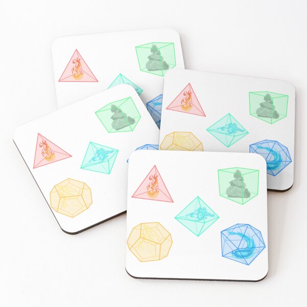Item preview, The Elements of Platonic Solids designed and sold by Lavender-Quill.
