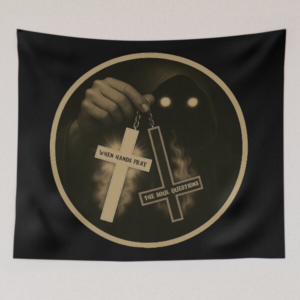 Item preview, Kharon's Halo - When hands pray, the soul questions (circle) designed and sold by KharonsHalo.