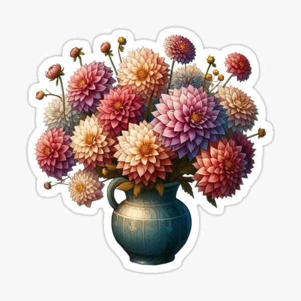 Item preview, Dahlia Flower Vase designed and sold by francous03.