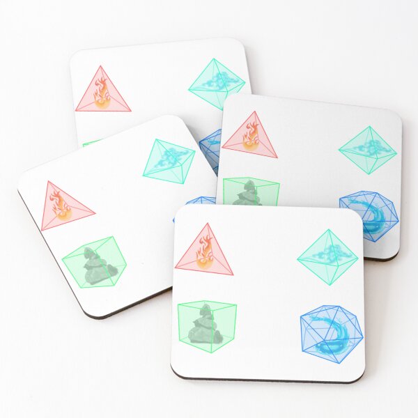 Item preview, Elements of Platonic Solids designed and sold by Lavender-Quill.