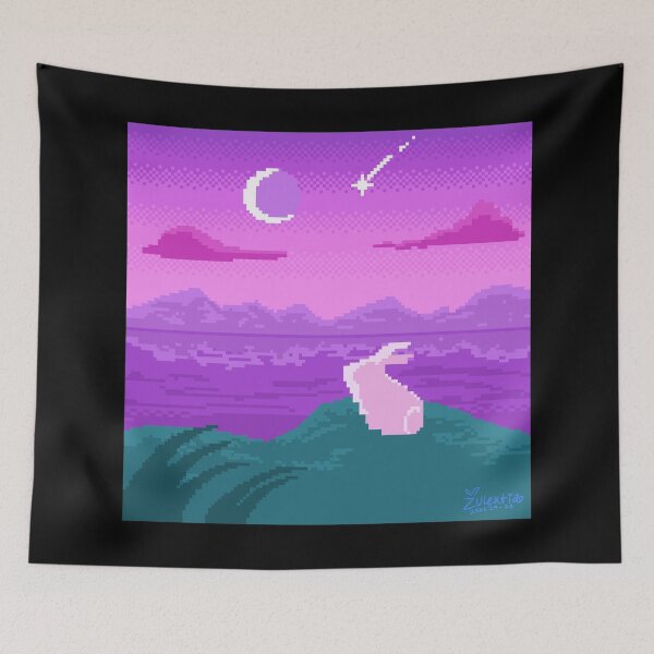 Item preview, Bunny Watching A Shooting Star designed and sold by zulextiia.