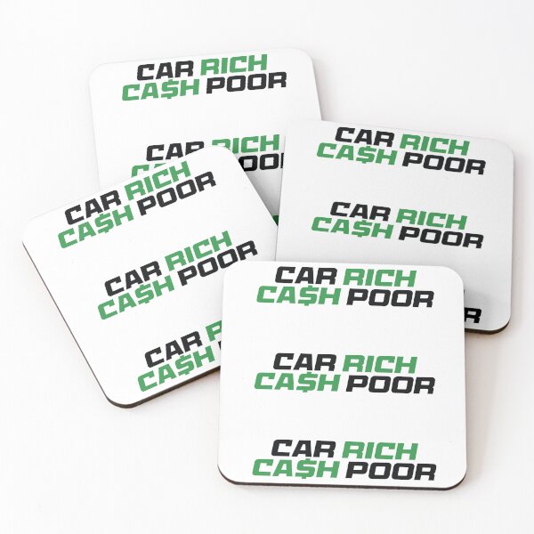 Item preview, Car Rich Cash Poor designed and sold by the-craft-shop.
