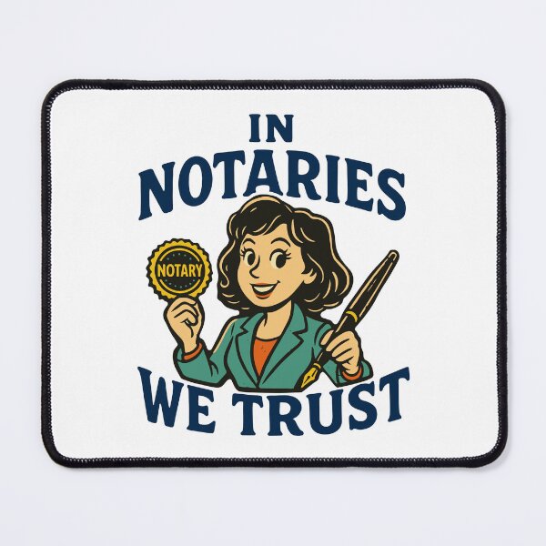 Item preview, In Notaries We Trust - Empowered Notary Woman Design designed and sold by NotaryLife.