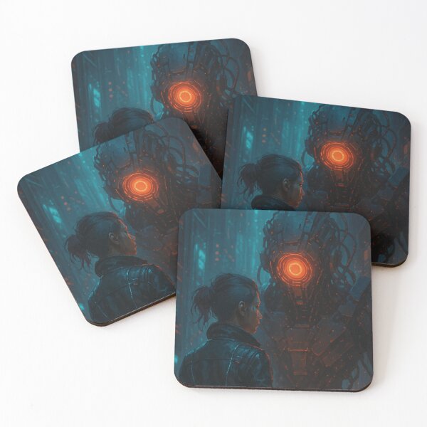 Item preview, Confront the Core – Cyberpunk Standoff designed and sold by AbstractAnom.