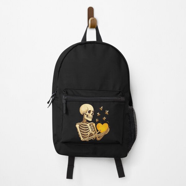 Item preview, Honeycomb Heart – Skeleton with Bees and Golden Hive Art designed and sold by ColorSplash123.