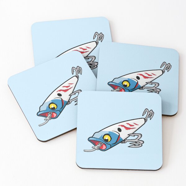 Item preview, Popper Attack Fishing Lure - Blue White designed and sold by BlueSkyTheory.