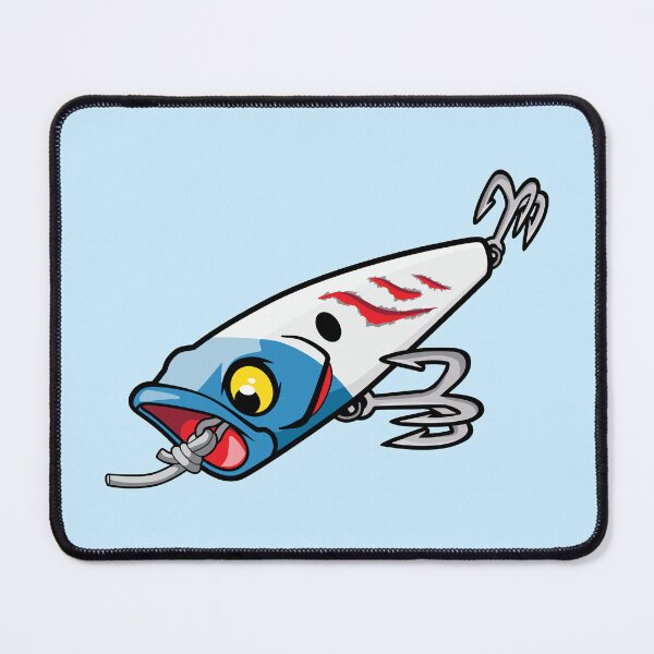 Item preview, Popper Attack Fishing Lure - Blue White designed and sold by BlueSkyTheory.