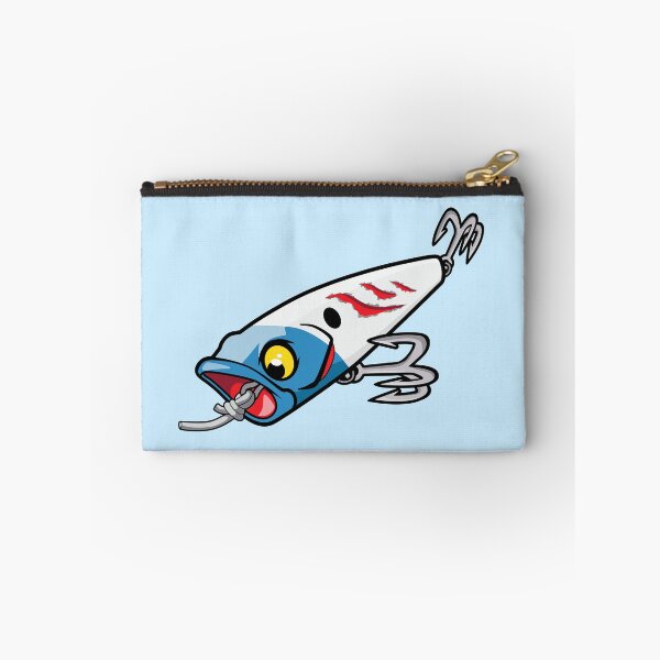 Item preview, Popper Attack Fishing Lure - Blue White designed and sold by BlueSkyTheory.